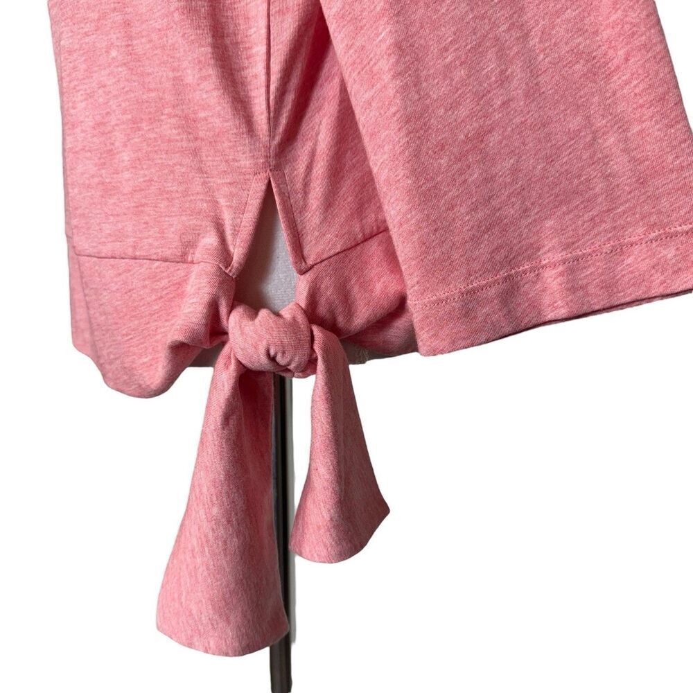 J Jill Pure Long Sleeve Top Size S Pink Side Tie Modal Blend Stretch Pullover - Picture 2 of 9